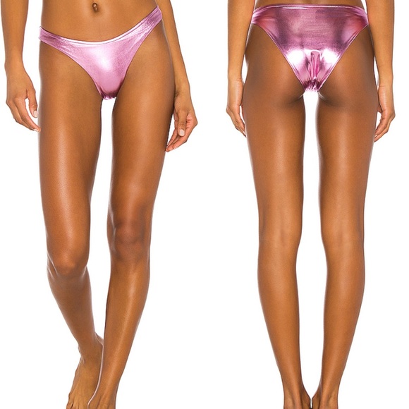 superdown Other - Superdown Bikini Bottom Metallic Swim Suit Short S